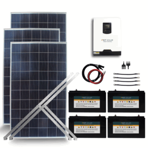 Kit Solar Off Grid 3000W PWM | 2.4 kWh de Almacenamiento (AGM)