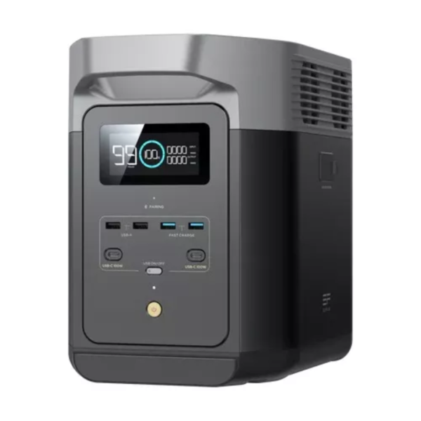 Estación de energía portátil EcoFlow Delta 2, con capacidad de 1024Wh, salida de 1800W y carga rápida