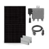 Kit solar para balcón con microinversor, ideal para generar energía en espacios reducidos