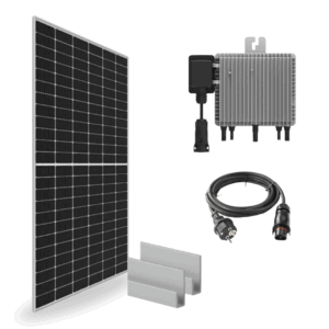 Panel solar con microinversor para balcones