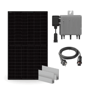 Kit solar para balcón con microinversor, ideal para generar energía en espacios reducidos