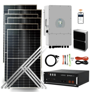 Kit Solar Híbrido 8kW | Ahorrá hasta 495 kWh/mes + 5 kWh de Almacenamiento