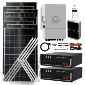 Kit Solar Híbrido 8kW | Ahorrá hasta 660 kWh/mes + 10 kWh de Almacenamiento
