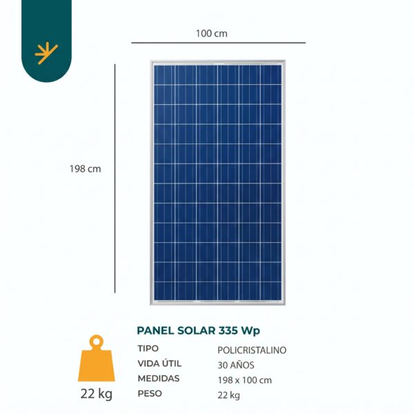 Panel Solar 335W – Policristalino